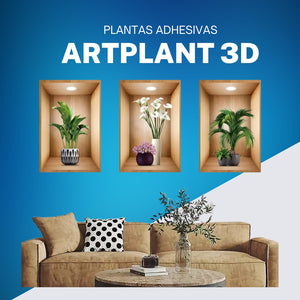 Plantas Adhesivas ArtPlant (Set 4 und)